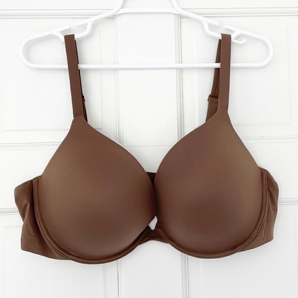 NWT SKIMS Fit Everybody T-Shirt Demi Bra In Oxide Brown - Picture 8 of 8